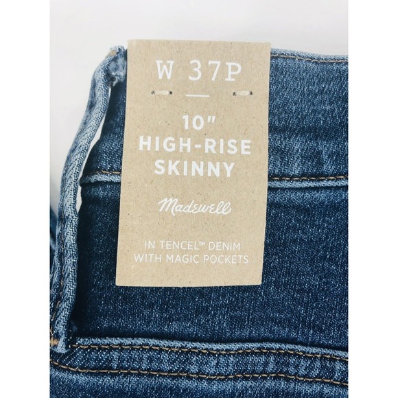 Madewell Women's Petite 10" High-Rise Skinny Wendover Size 37P MA624 - Picture 7 of 9